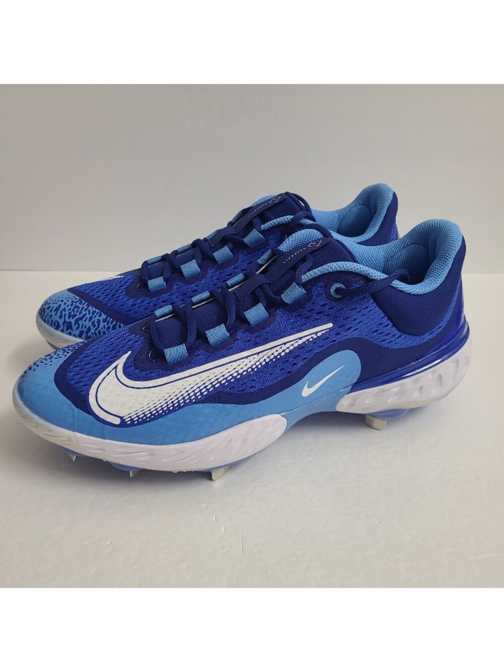 NEW Nike Alpha Huarache Elite 4 Low Baseball Cleats DJ6521-414 Size 11.5 Blue